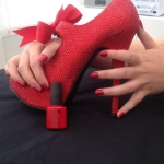 Nail art mani sofie's red nails and shoes
